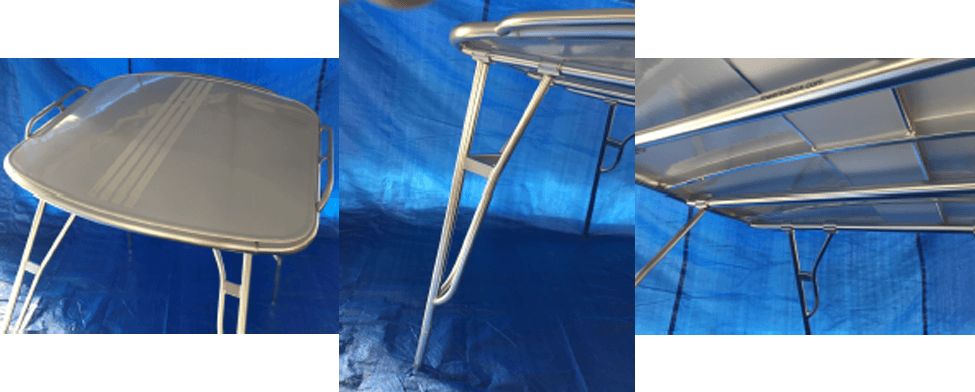 Atlantic Towers® hard dodger system on a sailboat