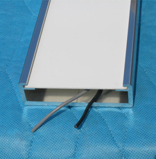 Open end profile of an ATL4 extrusion with wiring inside