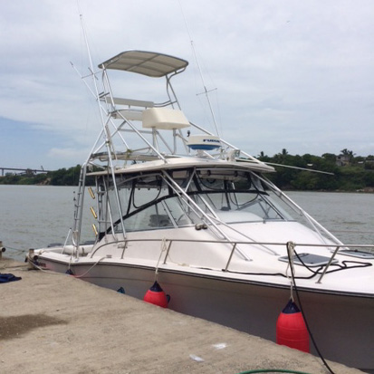 Grady White 33 custom tower installation image