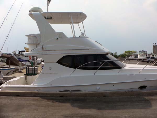 Atlantic Towers® custom structure installed on a production powerboat