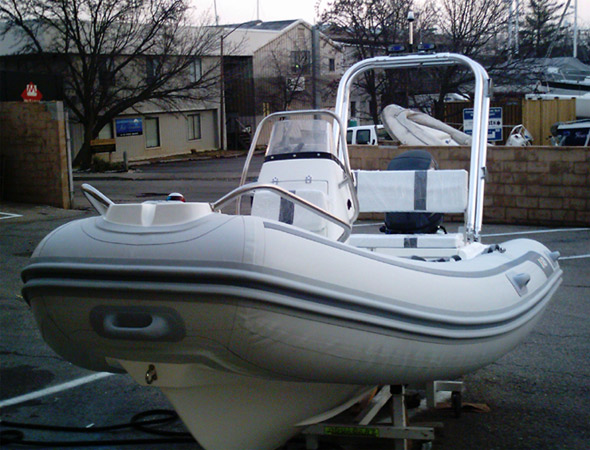Four-point rigid inflatable arch technical photo one