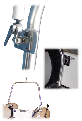 Single loop arch profile view for inflatable transom application