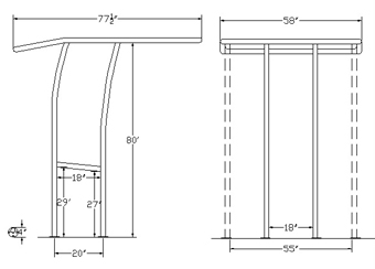TTS61-62 drawing reference for inflatable leg arrangement