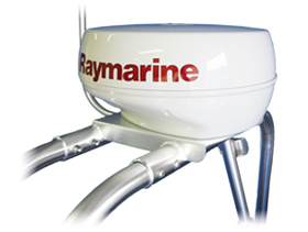Equipment platform detail for inflatable transom arch