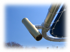 Adjust-O-Launcher rod holder mounted to an Atlantic Towers frame