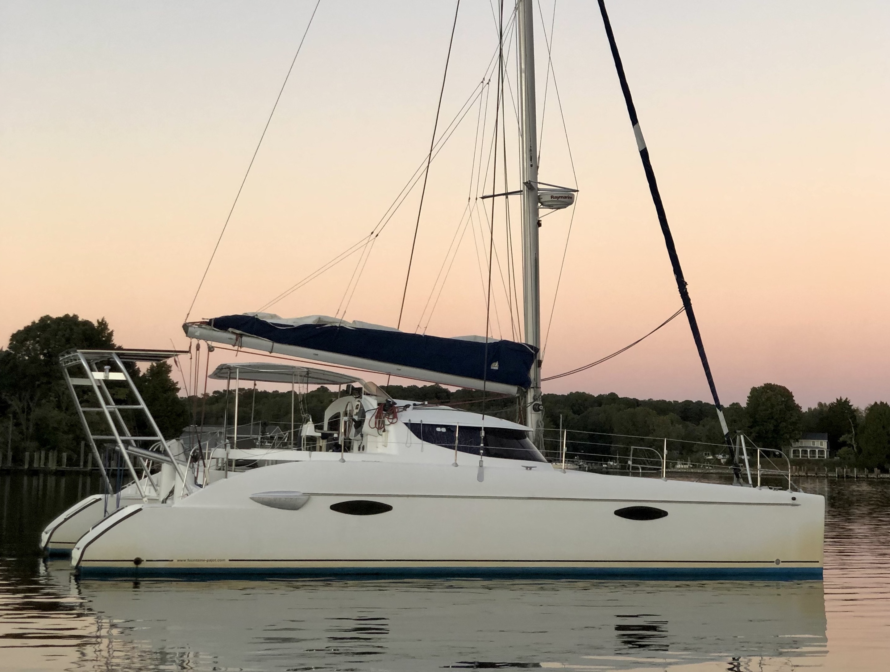 Fountaine Pajot Lavezzi 40 catamaran with a Super Sail Arch